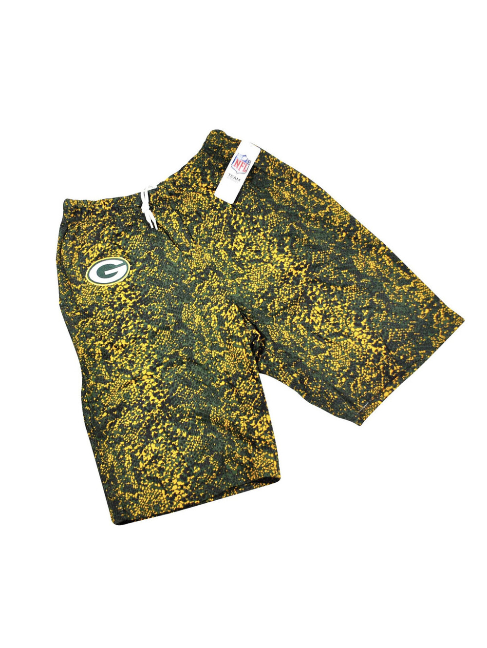 Vintage Green Bay Packers Zubaz NFL Football Shorts Size Medium New With Tags